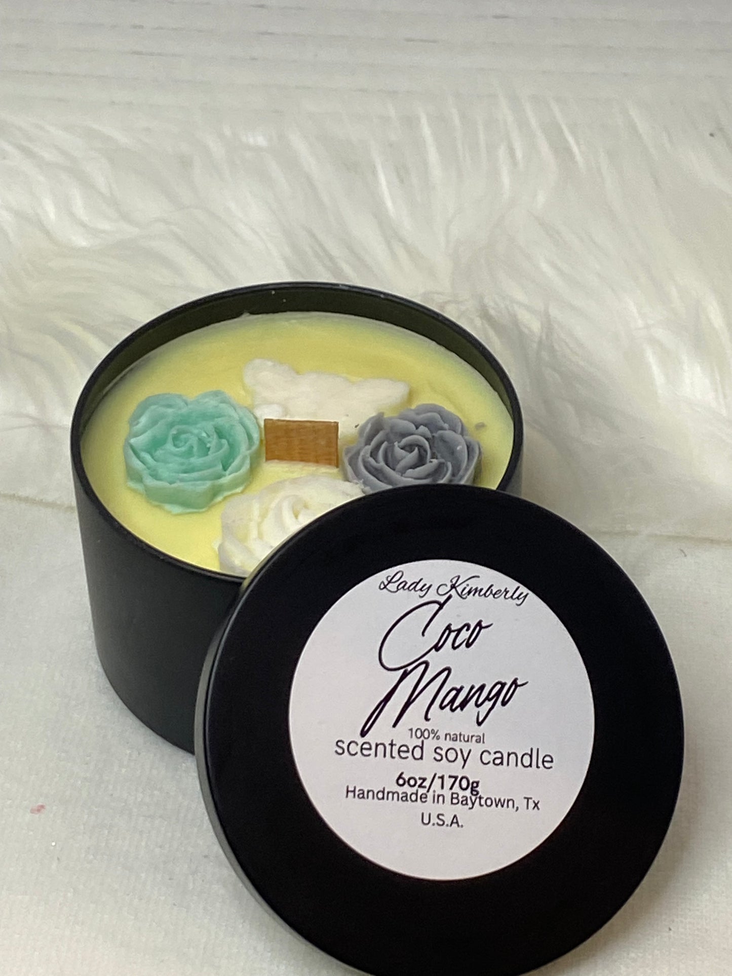 Coco Mango 6oz soy wax candle